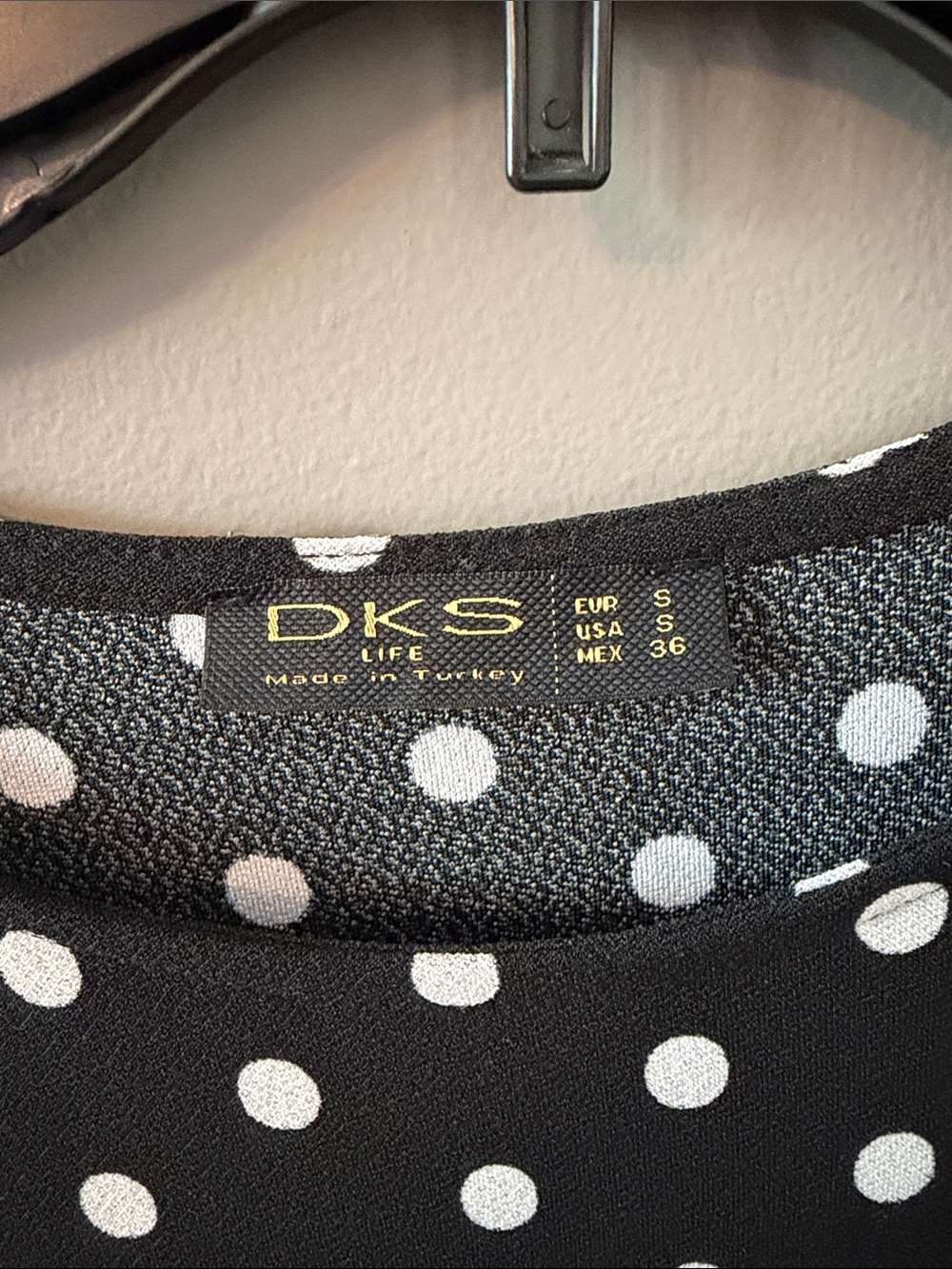 Classic Polka Dot Fit & Flare Dress by DKS. Size Small - Picture 2 of 4